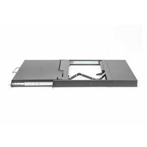 Console kvm modulare hd lcd con tft da 17", connessione kvm hdmi a 16 porte, touchpad, layout tastiera italiana