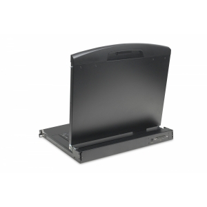 Console kvm modulare hd lcd con tft da 19", connessione kvm vga a 8 porte, touchpad, layout di tastiera italiano