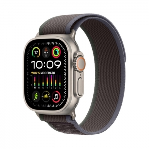 (refurbished) smartwatch apple watch ultra 2 gps (a2986) lte gps 49mm 64gb oled trail loop blue black [grade a]
