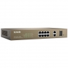 Tenda switch poe desktop smart 8 porte 10/100mb+2gb+2sfp - tef1210p-8-150w