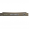 Tenda switch poe web smart 16 porte 10/100+2gb+2sfp - tef1218p-16-250w