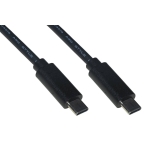 Cavo usb-c 3.2 gen 2x2 video 4k maschio/maschio 10 gbps 60w (20v/3a) mt 3