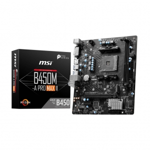 Scheda madre msi b450m-a pro max ii sk am4 2*ddr4 m2 dvi hdmi