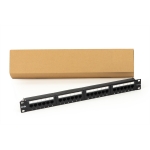 Pannello patch 19" non schermato utp 24 porte 8 poli rj45 per reti categoria 5e