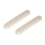Kit 2 pezzi supporti per gestione cavi 8 posizioni bianco