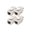 Modulo keystone cat 6a, schermato, attrezzi per l'installazione non necessari - 4 pezzi