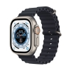 (refurbished) smartwatch apple watch ultra (a2684) 49mm 32gb gps+cell oled touchscreen midnight ocean band [grade a]