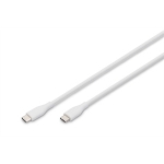 Cavo ricarica guaina silicone usb-c / usb-c 0,5m, usb 2.0, 60w, bianco