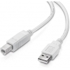 Cavo usb 2.0 a/b m/m 0,8mt bianco