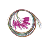 Set 12 cavi pigtail fibra ottica colorati connettori sc om4 simplex 2 mt (lksc12pt4)
