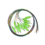 Set 12 cavi pigtail fibra ottica colorati connettori sc apc singlemode mt.2 (lksc12apc)