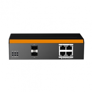 Switch industriale managed con 4 porte gigabit poe con 2 porte sfp per fibra ottica (lkind5)