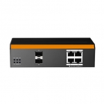 Switch industriale managed con 4 porte gigabit poe con 2 porte sfp per fibra ottica (lkind5)