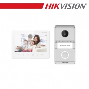 Hikvision kit videocitofono analogico a 2 cavi - ds-kis101-p/surface