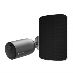 Kit ezviz eb3 + solar panel type c - telecamera da esterno a batteria - 2k - color night vision - difesa attiva - sensore movimento - ai - custom vocal alert + pannello solare type c