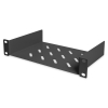 Ripiano rack 10" 1u a sbalzo prof. 200mm nero digitus