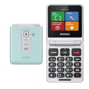 Brondi flipper (green water metal) - telefono cellulare senior