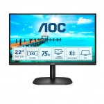 Monitor aoc led 22' 22b2h full hd vga hdmi black
