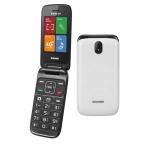 Brondi strike 4g (grigio) - telefono cellulare per anziani - torcia - fotocamera - volte - connettivita 4g