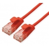Cavo rete cat.6a 0,15mt rosso