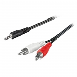 Cavo audio stereo 3,5mm to 2*rca maschio 10mt
