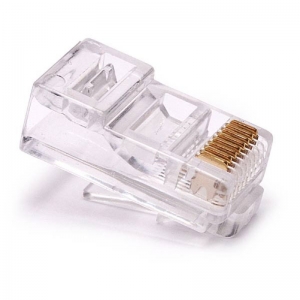 Plug di rete rj45 utp cat 6 conf.10 pz per cavo solido