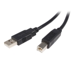 Cavo usb 2.0 a/b m/m 0,8mt nero