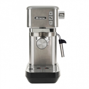 Ariete metal (1380/10) - macchina per caffe'' espresso - polvere e cialde - cappuccinatore - pressione 15 bar - 1300w