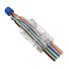 Plug di rete rj45 utp cat.6 con fori passanti conf. 50pz safire