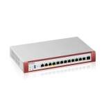 Zyxel firewall cons. 300 utenti, banda fino a 10gb, 2p2,5gbpoe+2p2,5gb+8pgb lan/wan, rack, 1y sec.pk