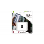 Micro sd 128gb 100mb/s kingston canvas sdcs2/128gbsp (no adatt.)