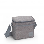 Borsa termica 5.5lt colore grigio con tracolla da trasporto