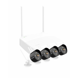 Kit sistema di sorveglianza di sicurezza video hd wireless a 4 canali videocamere (k4w-3tc)