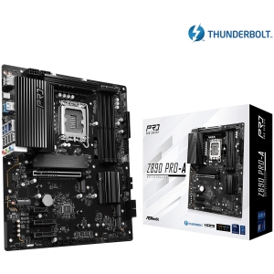 Scheda madre asrock z890 pro-a sk1851 4*ddr5 m.2 raid hdmi+dp