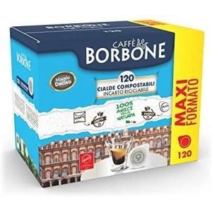 Cialda monodose caffe' borbone miscela nera decisa 120pz
