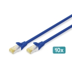 Cat 6a s/ftp patch cord, 10 pieces