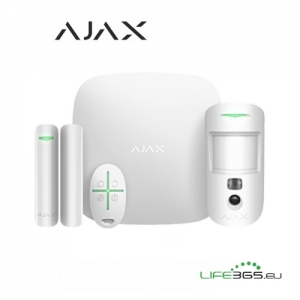 Antifurto starterkit cam asp (hub 2 + motioncam + doorprotect + spacecontrol) allarme wireless senza fili gprs/lan/2sim 2g (aj-38172)