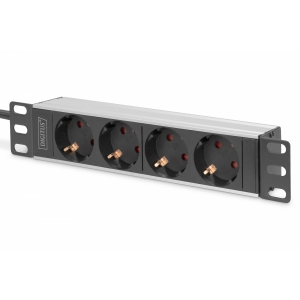 Multipresa 4p per rack 10" con profilo alluminio digitus