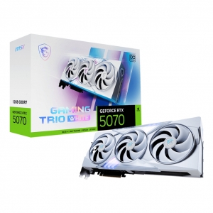 Msi vga geforce rtx 5070, rtx 5070 12g gaming trio oc white, 12gb gddr7, hdmi/dp*3, tri frozr, atx,