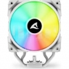 Sharkoon dissipatore ad aria 1x 120mm argb pwm fan, 4x copper pipes, direct touch, tdp 220w, effetto
