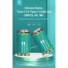 Conf. 30 cavi da type c a type c 3a devia 1mt bulk bianchi