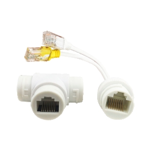 Accoppiatore e splitter poe rj45 ieee 802.3af/at 130mt safire