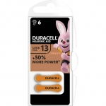 Batteria activeair hearing aid da13 duracell per ap.acustici 6pz
