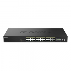 D-link switch 28-port 2.5g multi-gigabit poe++ smart managed switch with 4 x 10g sfp+ ports