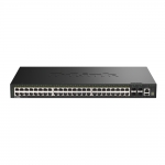 D-link switch 52-port gigabit stackable poe+ smart managed switch with 4 x 10g sfp+ ports