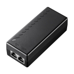 Iniettore 30w gigabit poe+ uscita 54v/30w ieee 802.3af / 802.3at