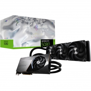 Msi vga geforce rtx 5080, rtx 5080 16g suprim liquid soc, 16gb gddr7, hdmi/dp*3, atx, tri frozr, oc