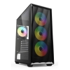Case atx sharkoon 2x u3 vk argb 4 ventole 120mm vetro laterale
