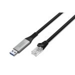Digitus usb 3.2 gen1 - cavo ethernet rj45, 1gbit/s, 2 mt. colore nero