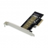 Controller adattatore interno pcie per m.2 nvme con dissipatore (emrick05bs)